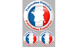 Fabrication Française (1 fois 20cm + 2 fois 10cm) - Sticker/autocollant