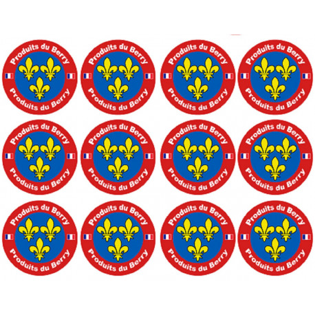 Produits du Berry - 12fois 5cm - Sticker/autocollant