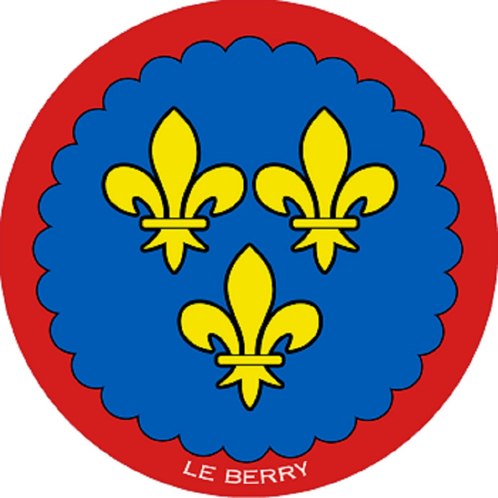 Blason du Berry - 15 cm - Sticker/autocollant