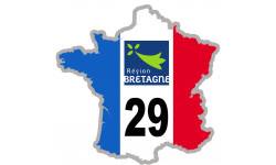 FRANCE 29 région Bretagne - 15x15cm - Sticker/autocollant