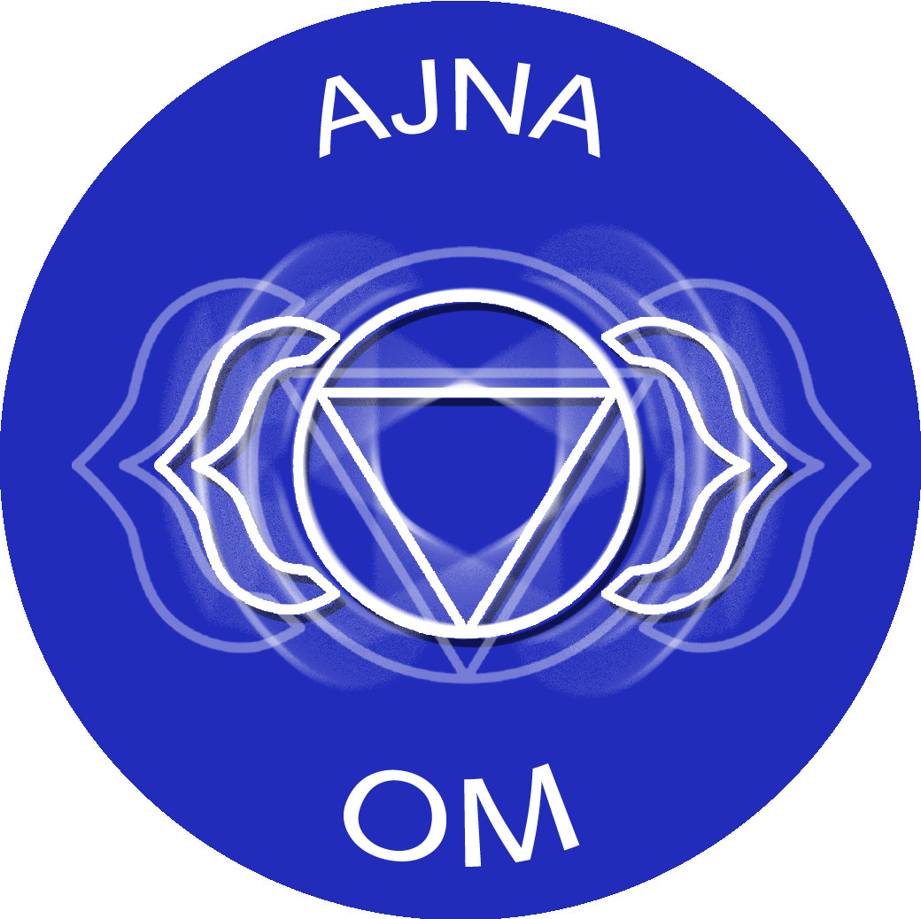 chakra OM AJNA - 5cm - Sticker/autocollant