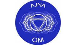 chakra OM AJNA - 10cm - Sticker/autocollant