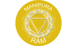 chakra RAM MANIPURA - 5cm - Sticker/autocollant