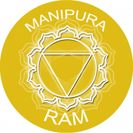 chakra RAM MANIPURA - 10cm - Sticker/autocollant