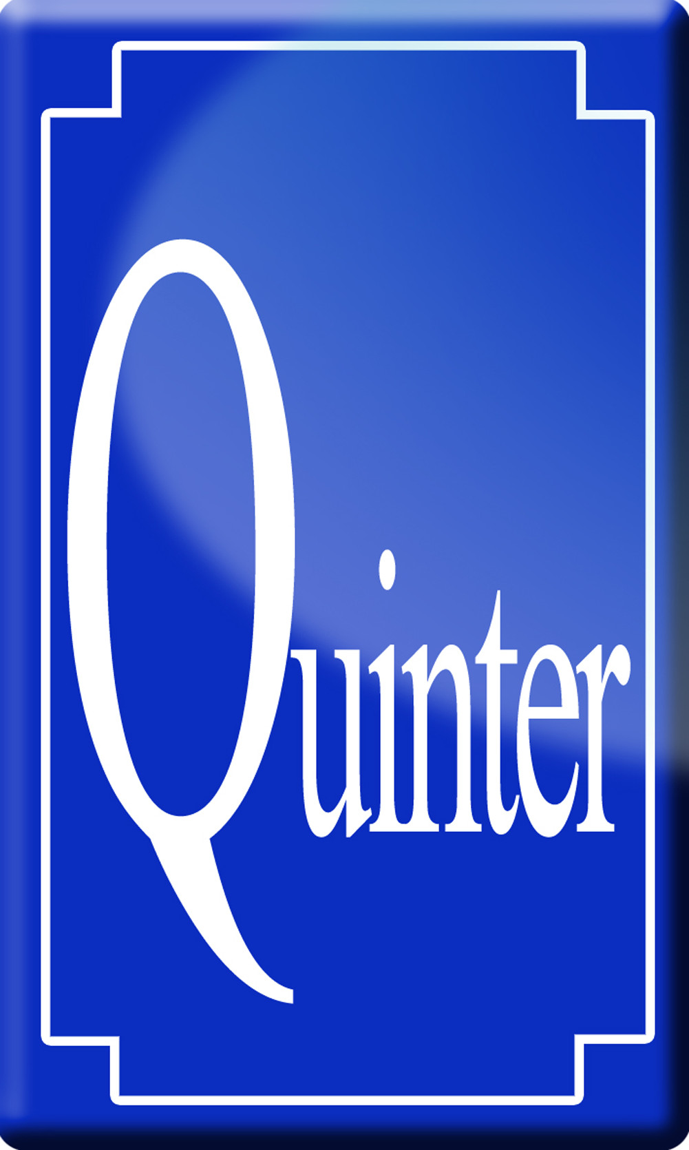 numéro de rue Quinter - classique 10x6cm - Sticker/autocollant