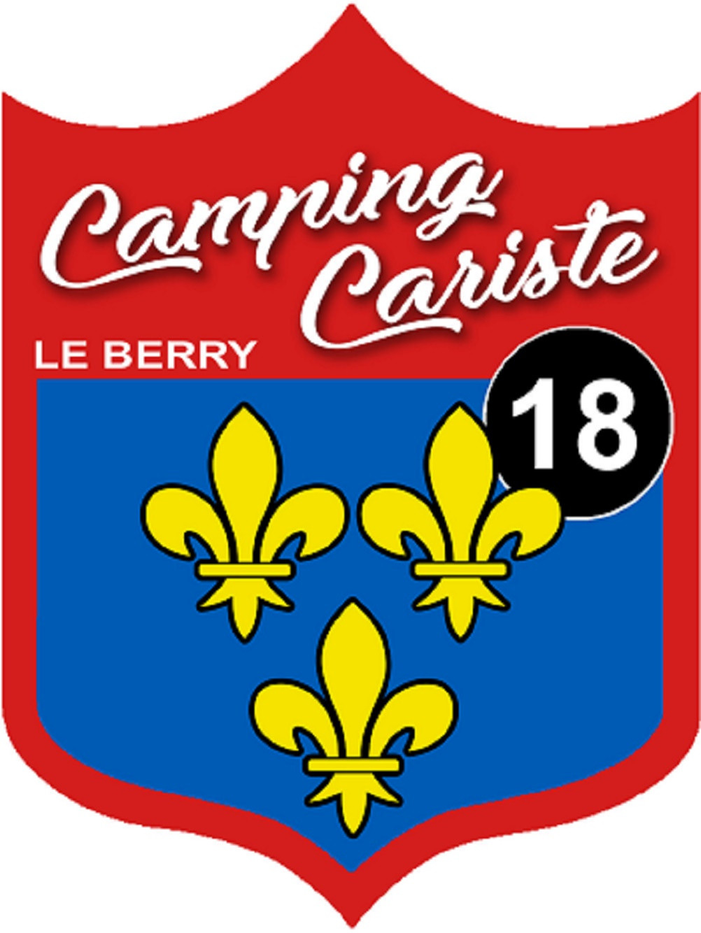 campingcariste du Berry 18 - 20x15cm - Sticker/autocollant