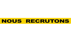 NOUS RECRUTONS (60x5cm) - Sticker/autocollant