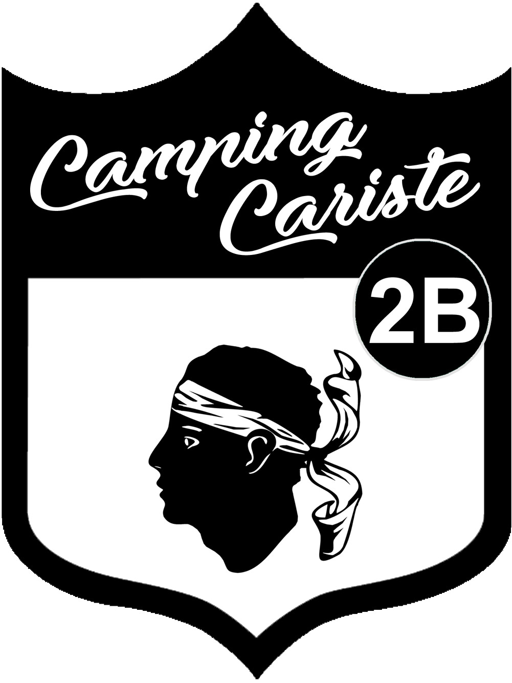 Campingcariste Corse 2B (10x7.5cm) - Sticker/autocollant