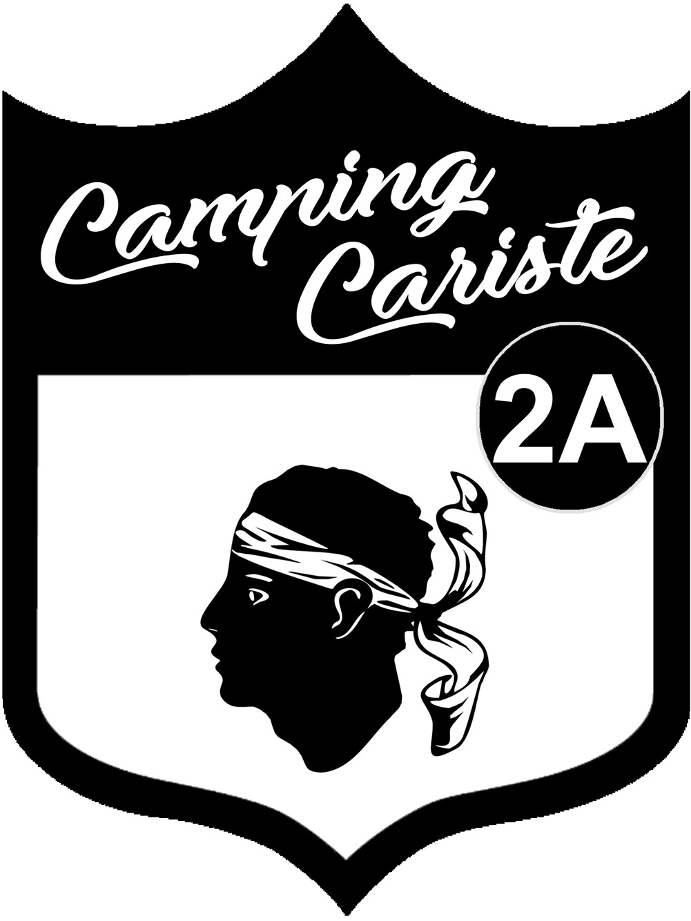 Campingcariste Corse 2A (10x7.5cm) - Sticker/autocollant