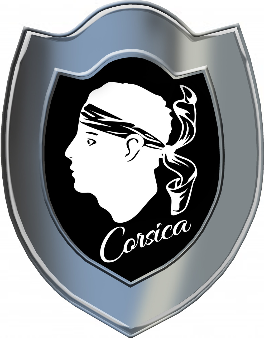 Bouclier Corsica (5x4cm) - Sticker/autocollant