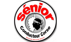 conducteur Sénior ile Corse (15x15cm) - Sticker/autocollant