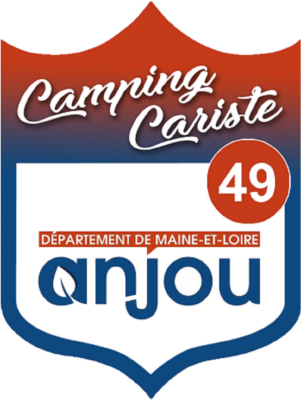 campingcariste anjou 49 - 20x15cm - Sticker/autocollant