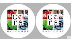 Département 32 le Gers (2 fois 10cm) - Sticker/autocollant