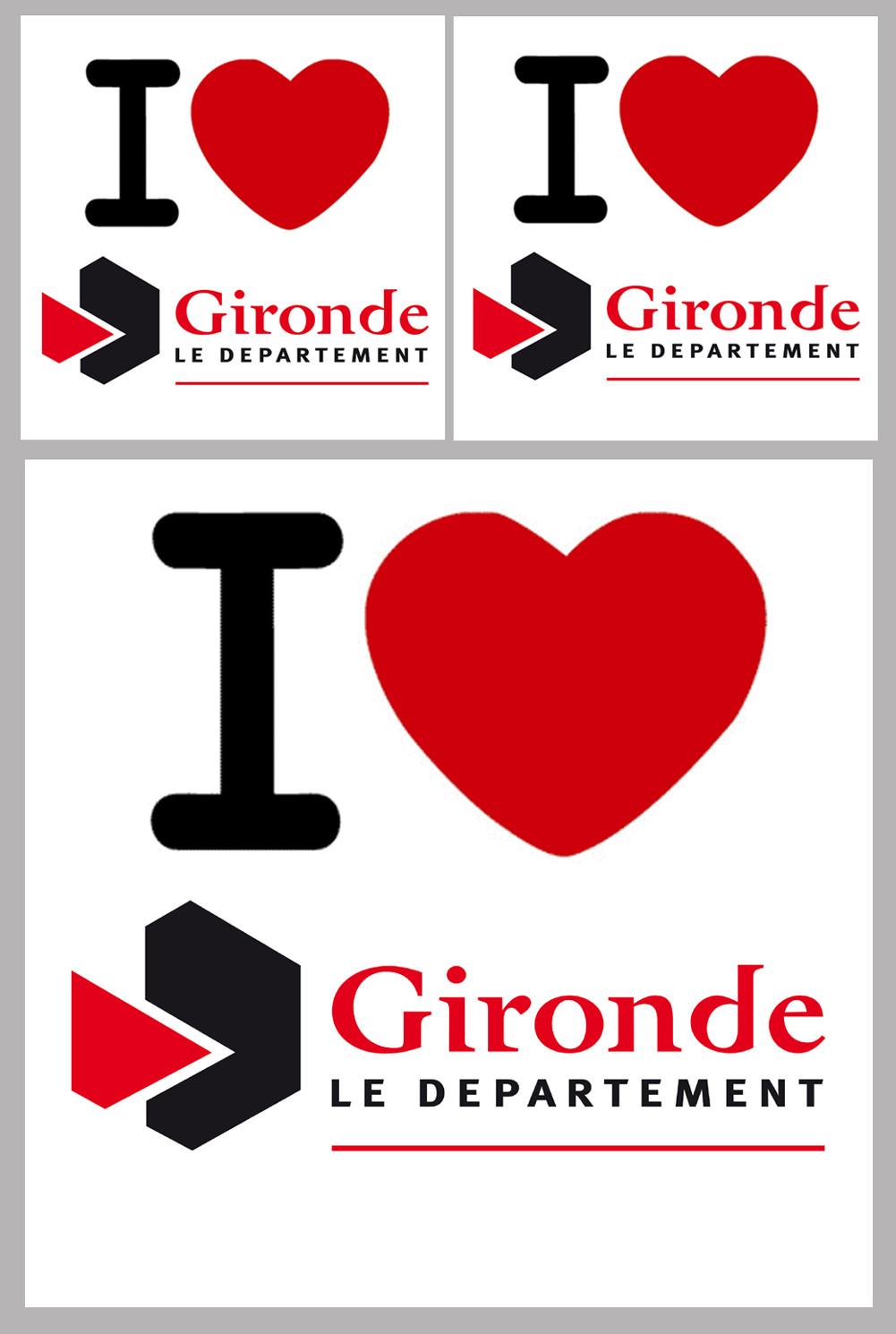 Département 33 la Gironde (1fois 10cm / 2 fois 5cm) - Sticker/autocollant