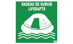 RADEAU DE SURVIE (10X10cm) - Sticker/autocollant