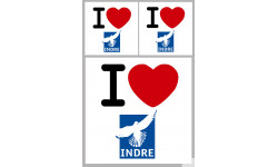 Département 36 Indre (1fois 10cm / 2 fois 5cm) - Sticker/autocollant