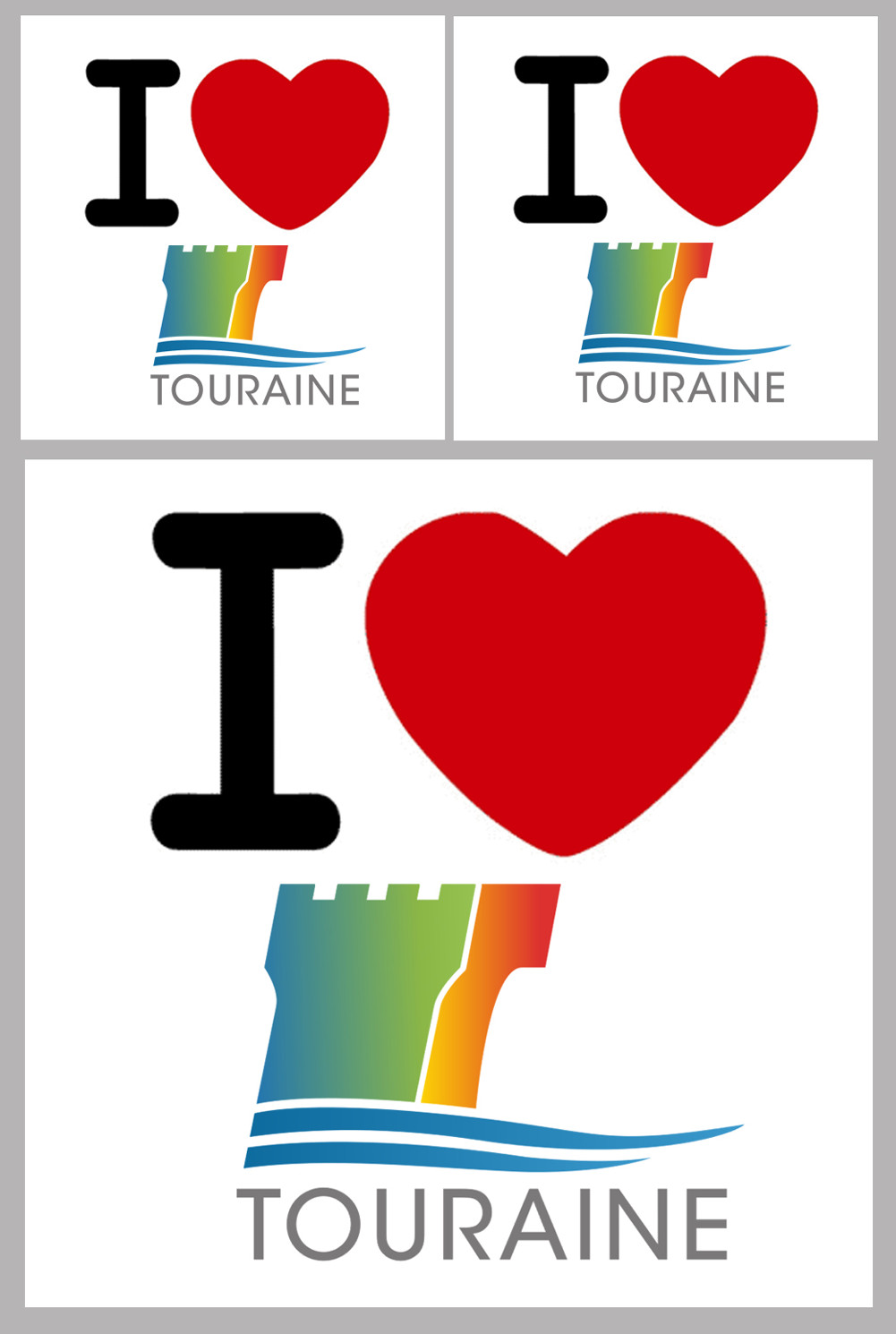 Département 37 Touraine (1fois 10cm / 2 fois 5cm) - Sticker/autocollant