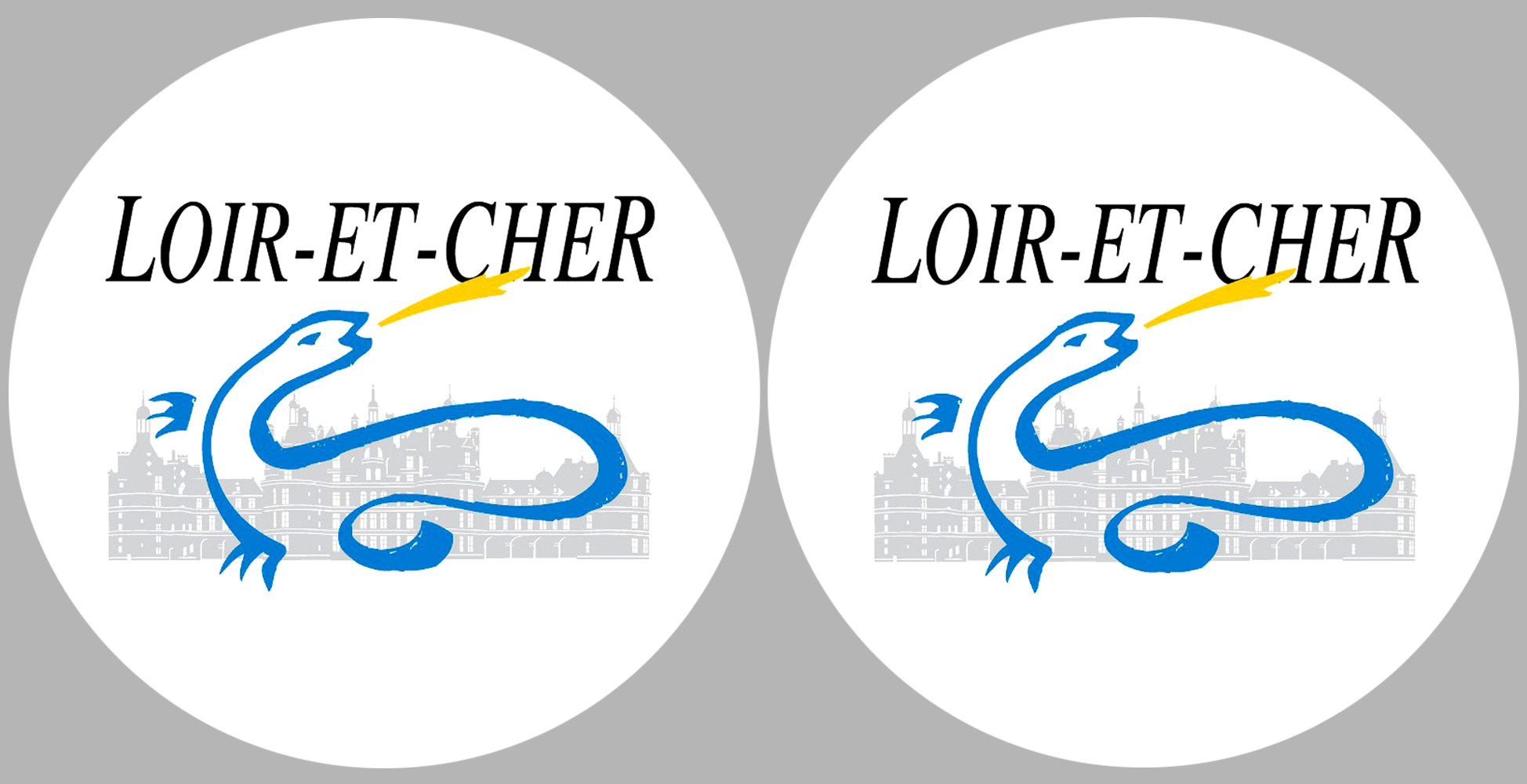 Département 41 le Loir et Cher (2 fois 10cm) - Sticker/autocollant