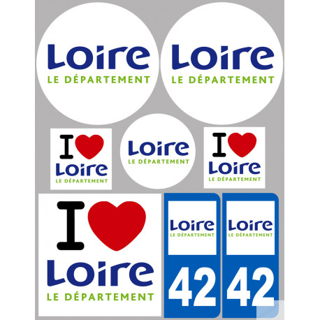 Loire (8 autocollants variés) - Sticker/autocollant