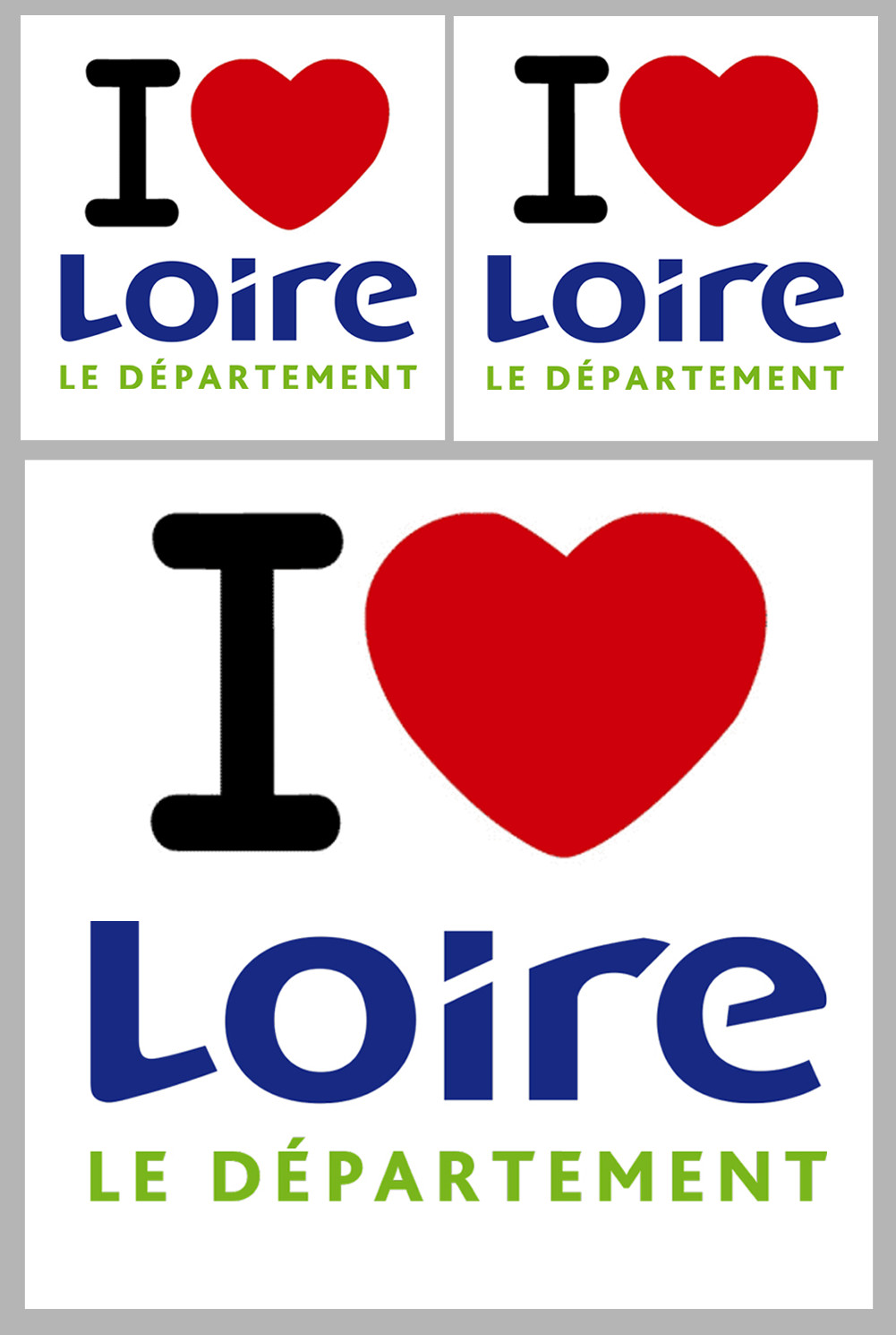 Département 42 la Loire (1fois 10cm / 2 fois 5cm) - Sticker/autocollant