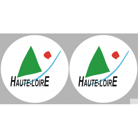 Département 43 la Haute Loire (2 fois 10cm) - Sticker/autocollant