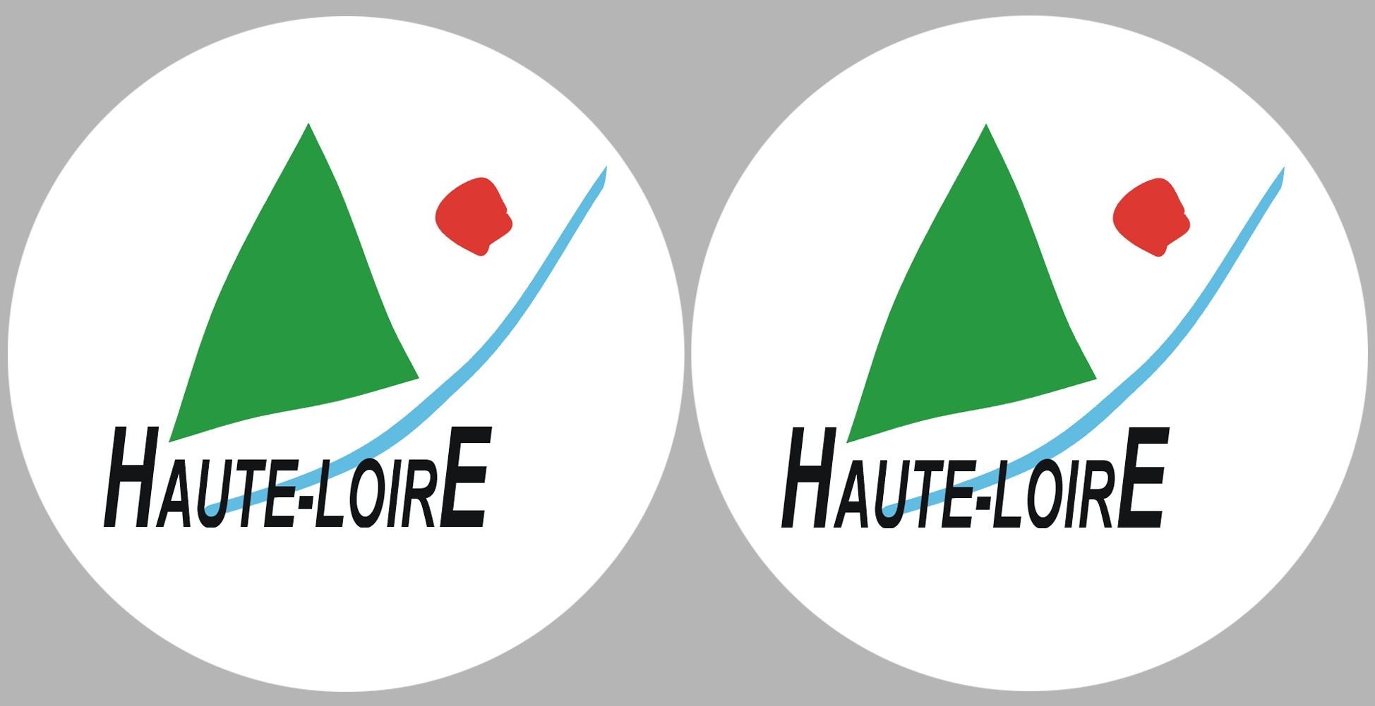 Département 43 la Haute Loire (2 fois 10cm) - Sticker/autocollant