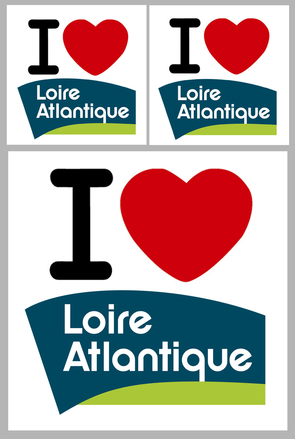 Département 44 la Loire Atlantique (1fois 10cm / 2 fois 5cm) - Sticker/autocollant