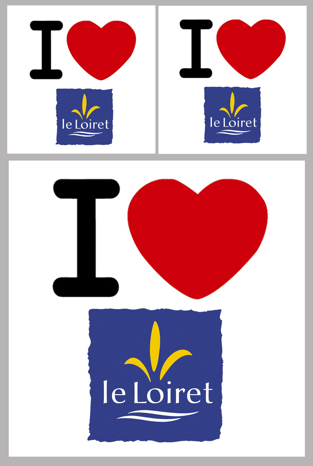 Département 45 le Loiret (1fois 10cm / 2 fois 5cm) - Sticker/autocollant