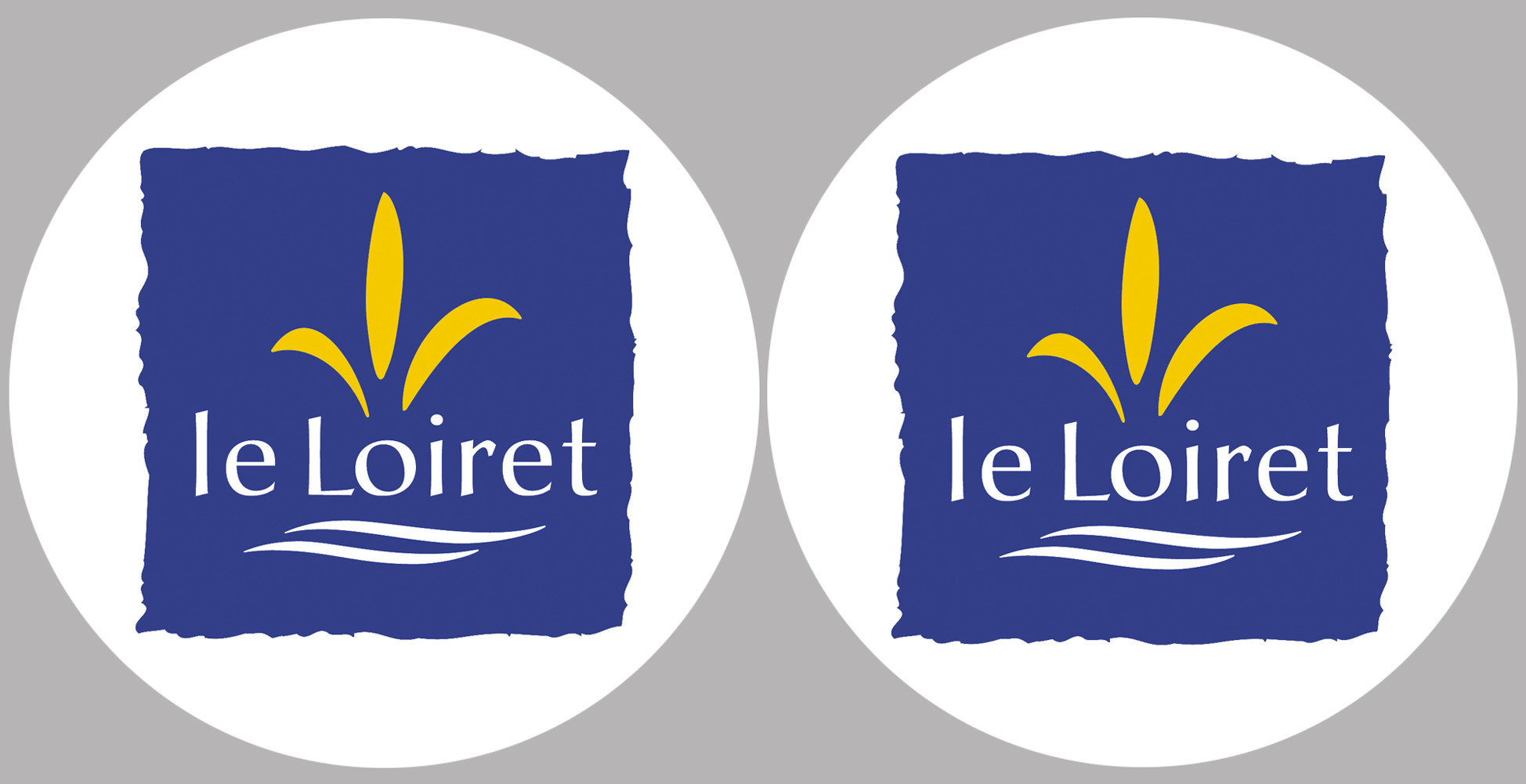 Département 45 le Loiret (2 fois 10cm) - Sticker/autocollant