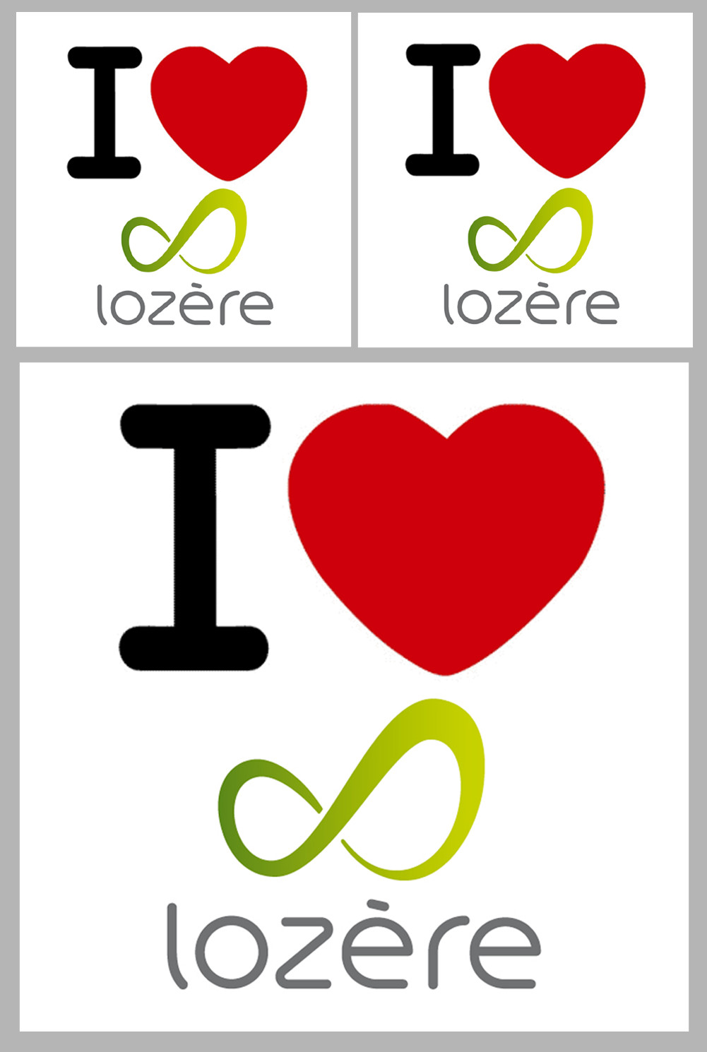 Département 48 la Lozère (1fois 10cm / 2 fois 5cm) - Sticker/autocollant