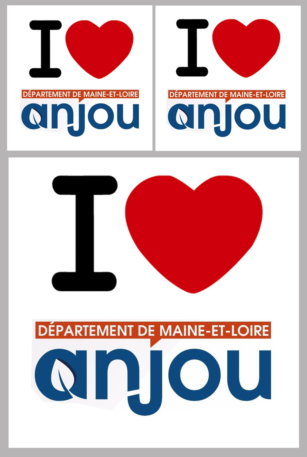 Département 49 l'Anjou (1fois 10cm / 2 fois 5cm) - Sticker/autocollant