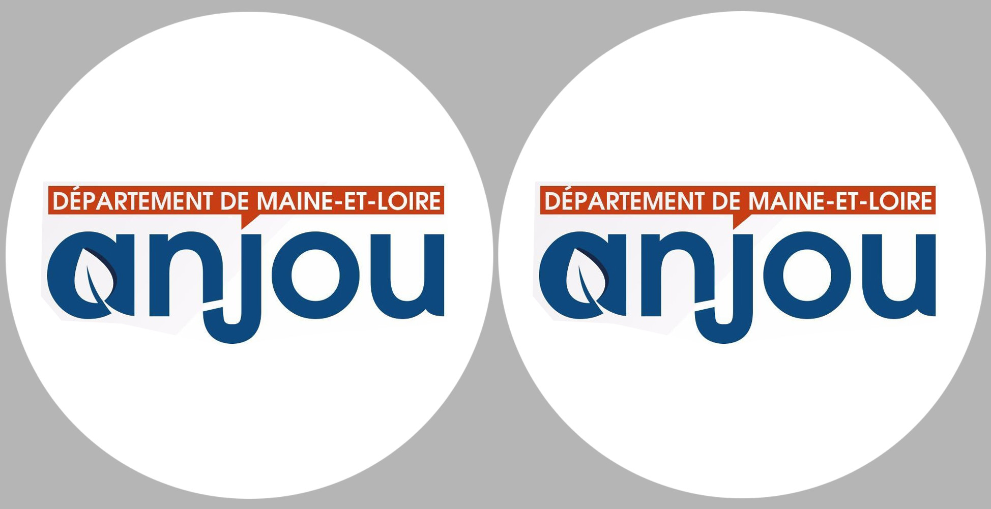 Département 49 l'Anjou (2 fois 10cm) - Sticker/autocollant