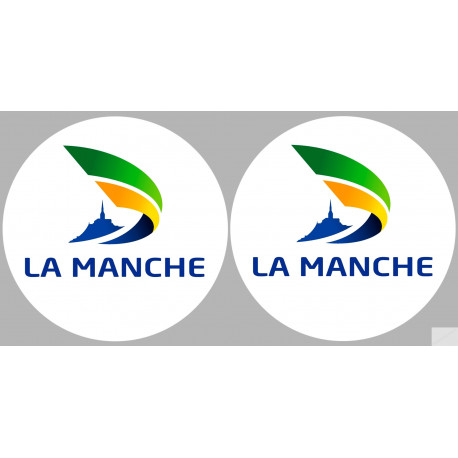 Département 50 la Manche (2 fois 10cm) - Sticker/autocollant