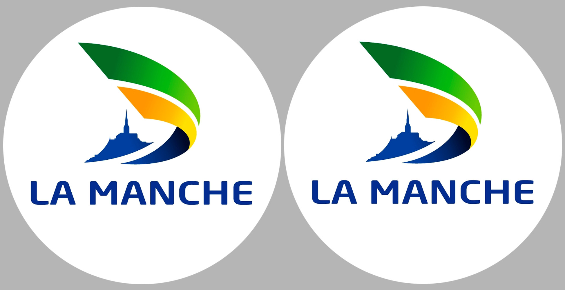 Département 50 la Manche (2 fois 10cm) - Sticker/autocollant