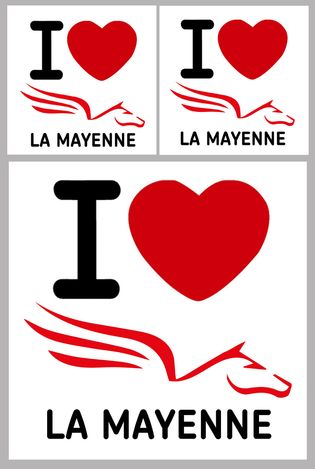 Département 53 la Mayenne (1fois 10cm / 2 fois 5cm) - Sticker/autocollant