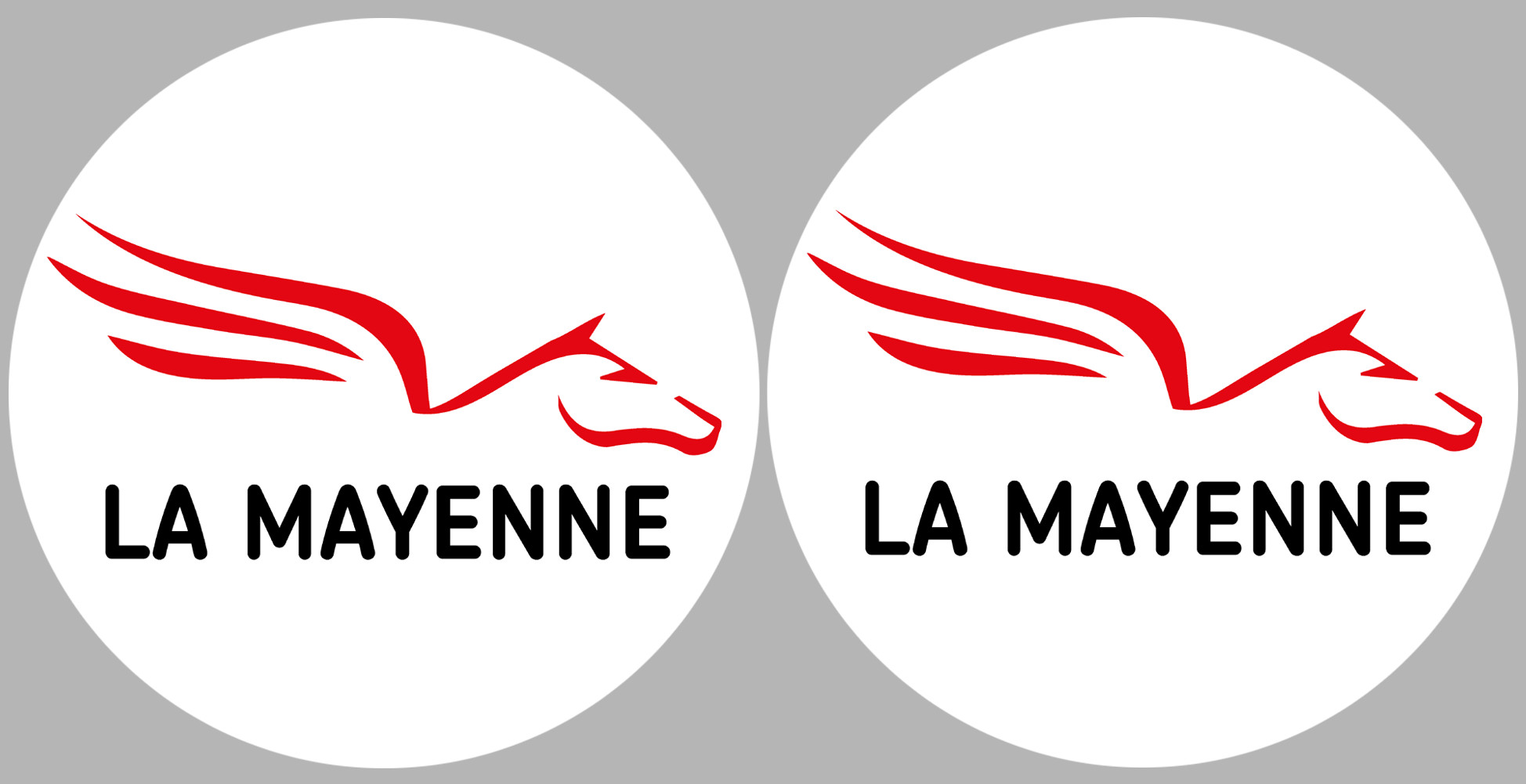 Département 53 la Mayenne (2 fois 10cm) - Sticker/autocollant