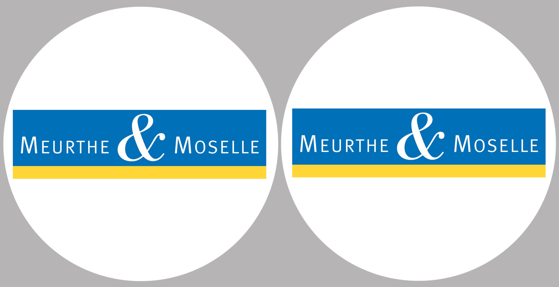 Département 54 la Meurthe et Moselle (2 fois 10cm) - Sticker/autocollant