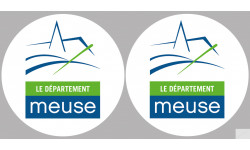 Département 55 la Meuse (2 fois 10cm) - Sticker/autocollant