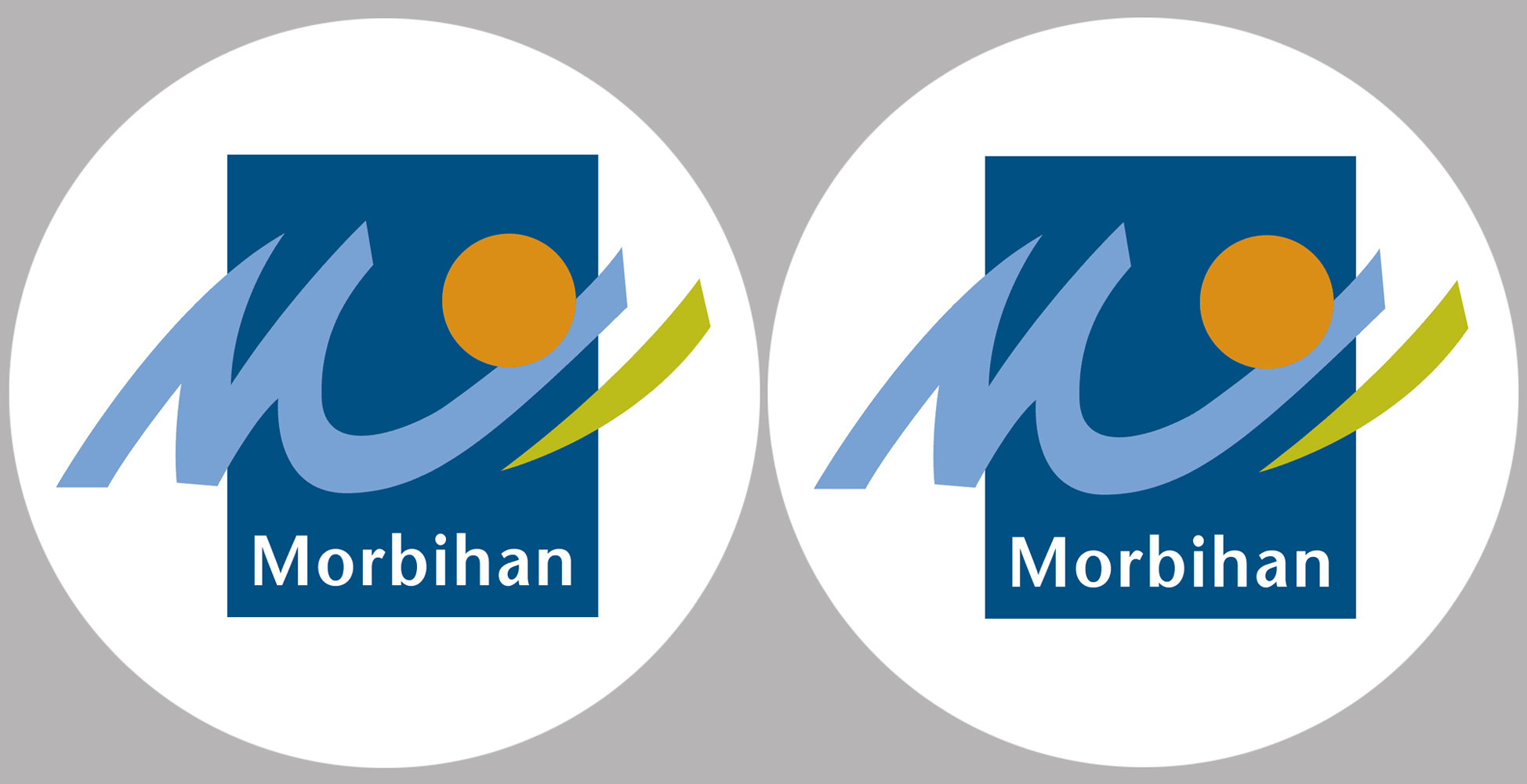 Département 56 le Morbihan (2 fois 10cm) - Sticker/autocollant