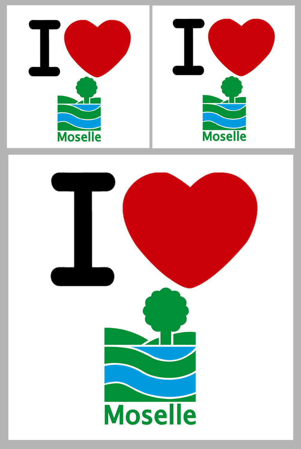 Département 57 la Moselle (1fois 10cm / 2 fois 5cm) - Sticker/autocollant