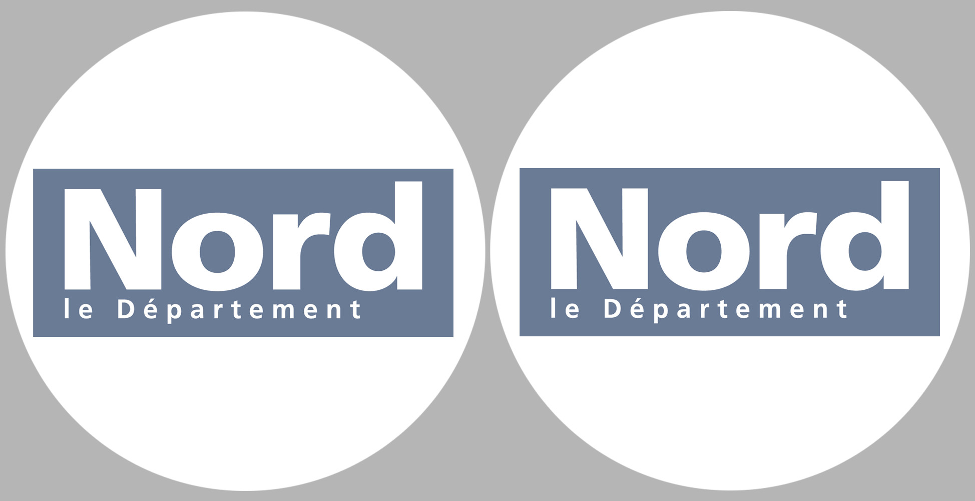 Département 59 le Nord (2 fois 10cm) - Sticker/autocollant