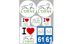 Orne (8 autocollants variés) - Sticker/autocollant