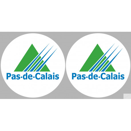 Département 62 le Pas-de-Calais (2 fois 10cm) - Sticker/autocollant