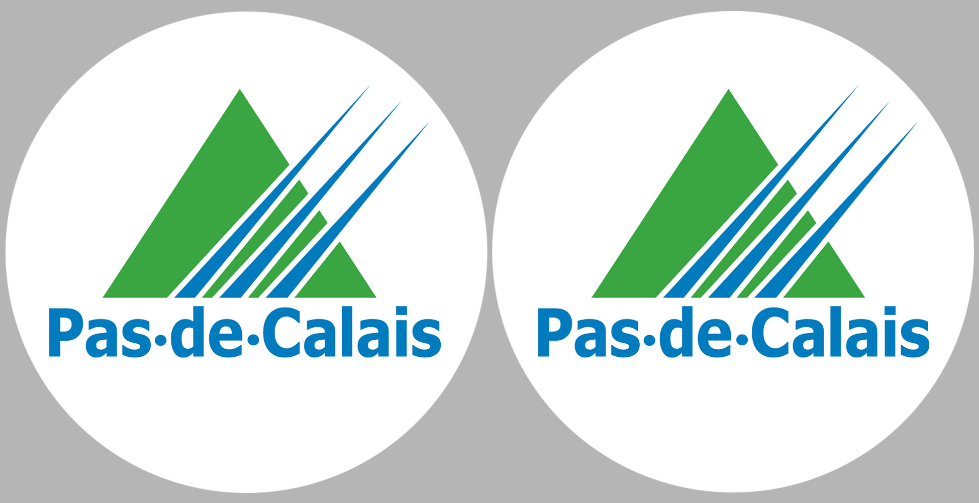 Département 62 le Pas-de-Calais (2 fois 10cm) - Sticker/autocollant