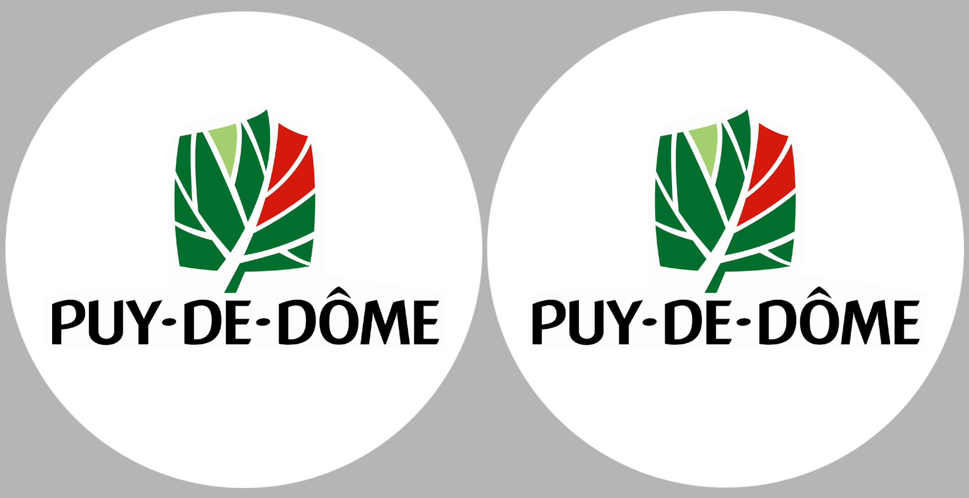 Département 63 le Puy-de-Dôme (2 fois 10cm) - Sticker/autocollant