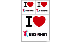 Département 67 le Bas-Rhin (1fois 10cm 2fois 5cm) - Sticker/autocollant