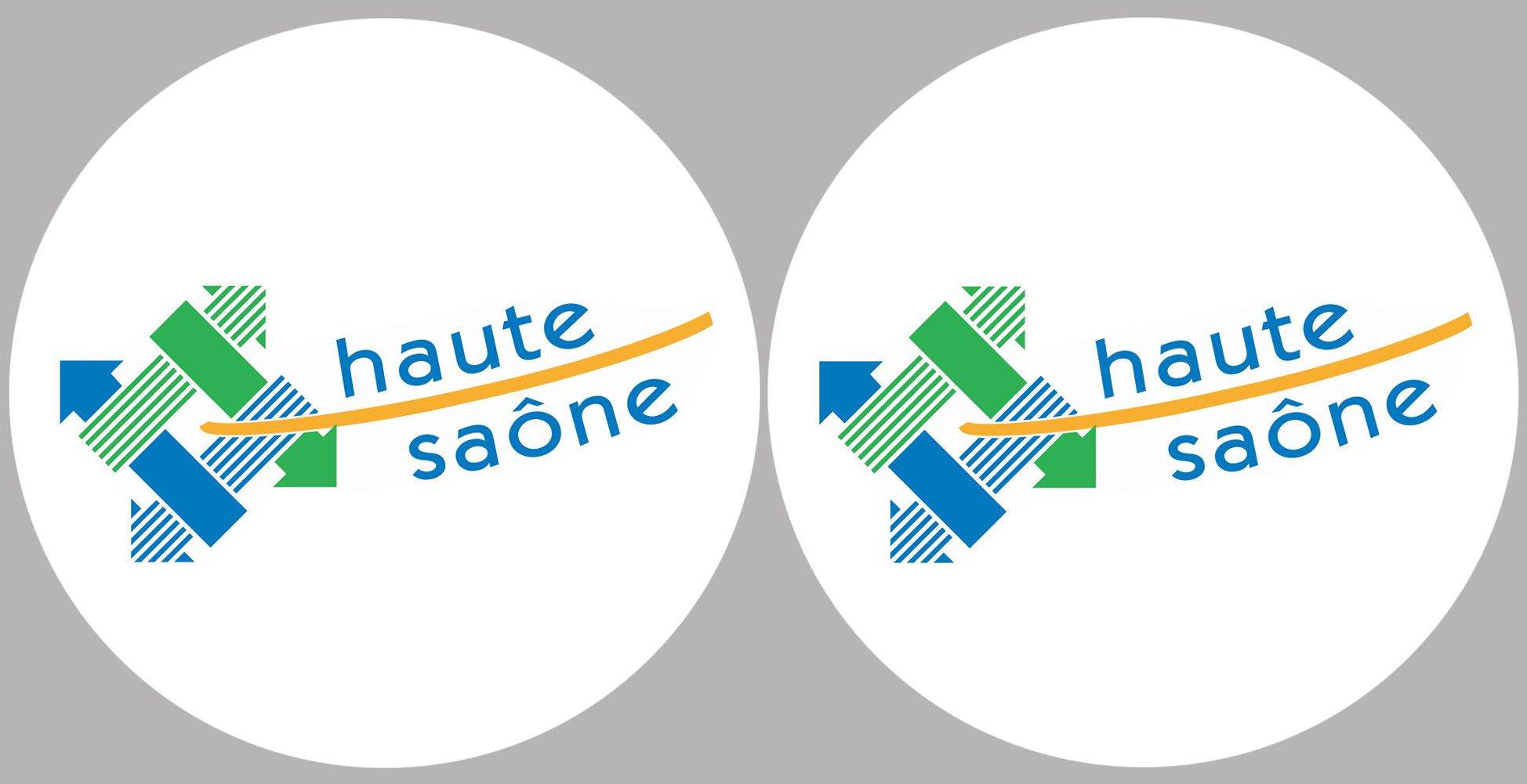 Département 70 la Haute Saône (2 fois 10cm) - Sticker/autocollant