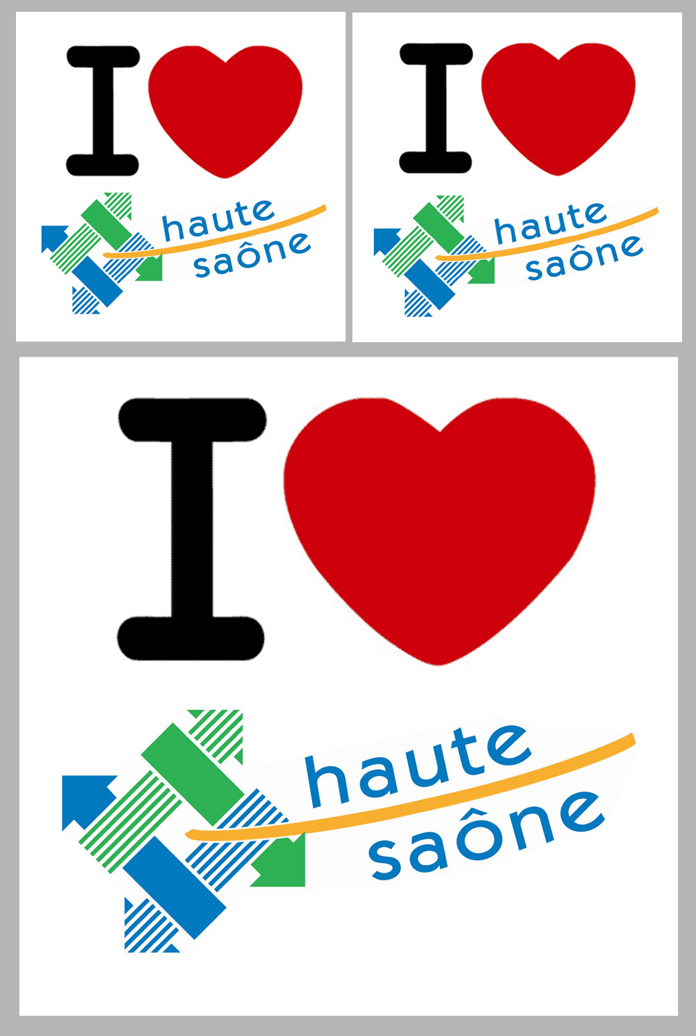 Département 70 la Haute Saône (1fois 10cm 2fois 5cm) - Sticker/autocollant