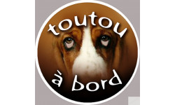 Toutou à bord - 15cm - Sticker/autocollant