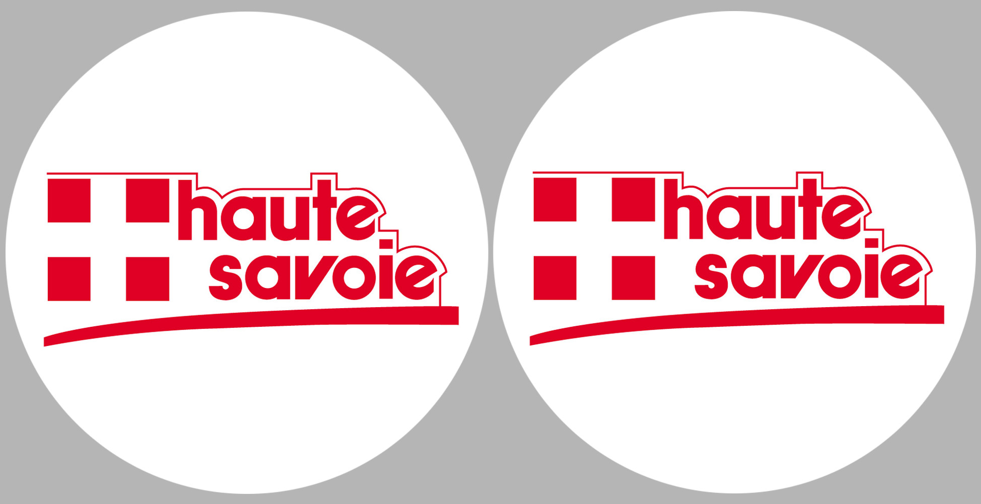 Département 74 la Haute Savoie (2 fois 10cm) - Sticker/autocollant